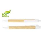 Naten ecological ballpoint pen - light wood/ivory