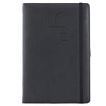 Note POLY A5 lined - black