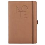 Note POLY A5 lined - brown