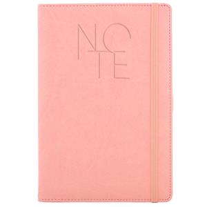 Note POLY A5 lined - light pink