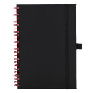 Note SIMPLY A5 Lined - black/red twin wire