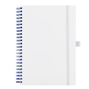 Note SIMPLY A5 Lined - white/blue twin wire