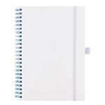 Note SIMPLY A5 Lined - white/light blue twin wire