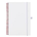 Note SIMPLY A5 Lined - white/red twin wire