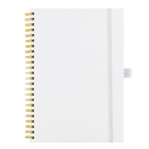 Note SIMPLY A5 Lined - white/yellow twin wire