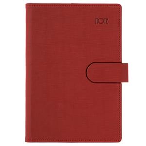 Note SPLIT A5 Unlined - red