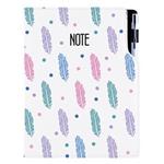 Notes DESIGN B5 Lined - Feathers