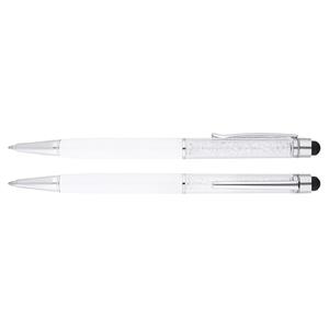 Puffin aluminum ballpoint pen - white