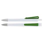 Trisha plastic ballpoint pen - white/green
