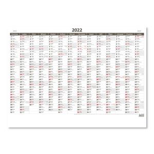 Wall Calendar 2022 - Planning yearly map A1