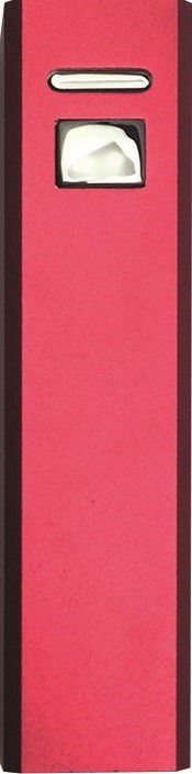 Aluminum power bank Archer - red