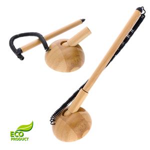 Bamboo pen with Stande bamboo stand