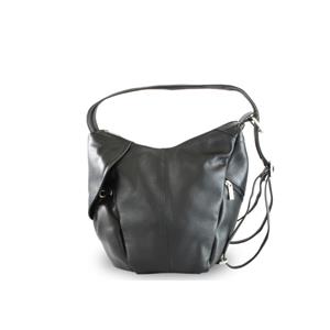 Black leather backpack - Handbag
