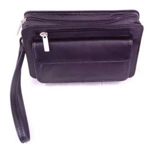 Black leather etue