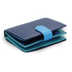 Blue ladies leather purse