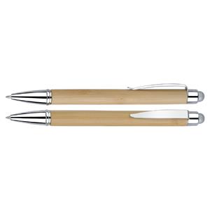 Blustery ballpoint pen - light wood/silver