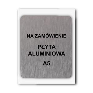 Cedulka na zakázku, hliníková tabulka, formát A5