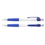 Colombo White plastic ballpoint pen - white/blue