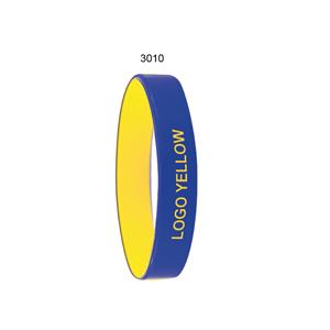 COLORE silicone bracelet - blue/yellow