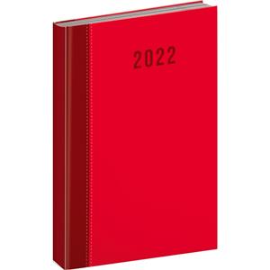 Daily Diary 2022 A5 Cambio Classic - red