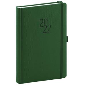 Daily Diary 2022 A5 Diamante - green