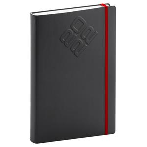 Daily Diary 2022 A5 Matra - black/red