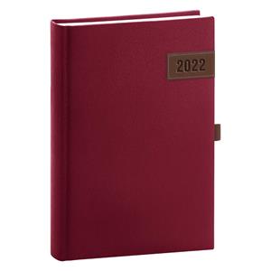 Daily Diary 2022 A5 Tarbes - red
