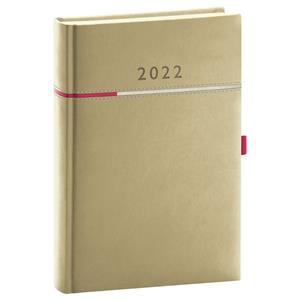 Daily Diary 2022 A5 Tomy - beige/pink
