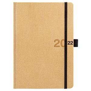 Daily Diary 2022 Slovak A5 Canvas - beige