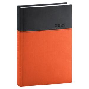 Daily Diary 2023 A5 Dado - orange/black