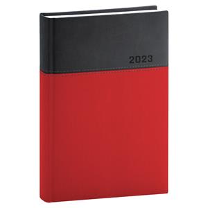 Daily Diary 2023 A5 Dado - red/black