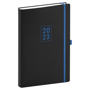 Daily Diary 2023 A5 Nox - black/blue