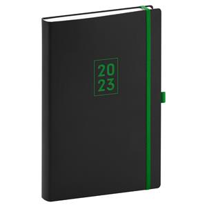 Daily Diary 2023 A5 Nox - black/green