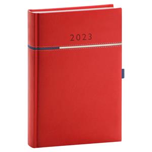 Daily Diary 2023 A5 Tomy - red/blue
