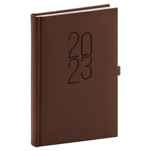 Daily Diary 2023 A5 Vivella Classic - brown