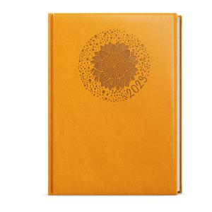 Daily Diary 2023 Adam Vivella with hot stamping B6 - Ocher - Sun