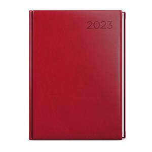 Daily Diary 2023 Golias Vivella A4 - Burgundy
