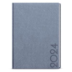 Daily Diary 2024 David Tora A5 - Blue-gray