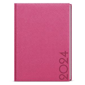 Daily Diary 2024 David Tora A5 - Pink
