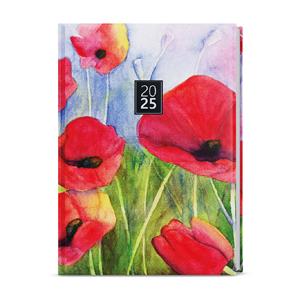 Daily Diary 2025 Adam Lamino B6 - poppies