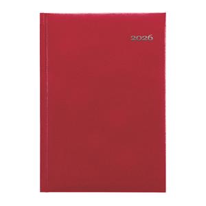 Daily diary 2026 Slovak A5 Kronos - red