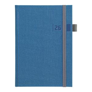 Daily diary 2026 Tweed A5 - blue