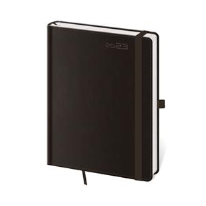Daily diary A5 2023 Double Black