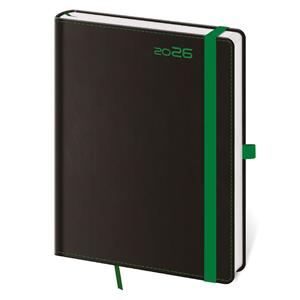Daily Diary A5 2026 Black Green