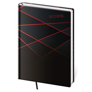 Daily diary A5 2026 Vario - Black Design