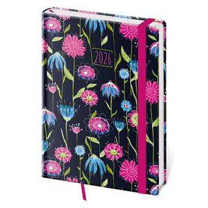 Daily diary A5 2026 Vario - Fragrance with elastic band