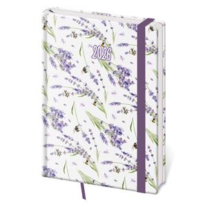 Daily diary A5 2026 Vario - Lavender with elastic band