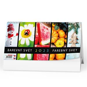 Desk Calendar 2023 Colorful World