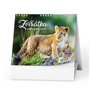 Desk Calendar 2023 IDEAL - Animals from the world