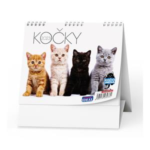 Desk Calendar 2023 IDEAL - Cats /with Cats names